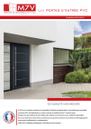 Les portes d'entrée PVC